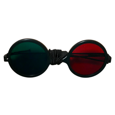 Lunettes Rouge Vert Elastique