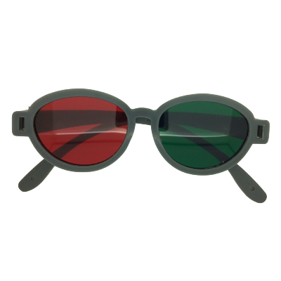 Lunette Rouge Vert Plastique